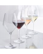 6 Verres à pied en cristallin Zenith transparents - 48 cl