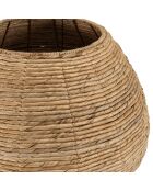 Cache pot petit modèle en tissage d'abaca naturel Sixtine naturel - 60x60x41 cm