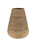 Cache pot modèle moyen en tissage d'abaca naturel Sixtine naturel - 55x5x65 cm