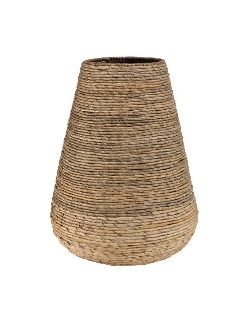 Cache pot modèle moyen en tissage d'abaca naturel Sixtine naturel - 55x5x65 cm