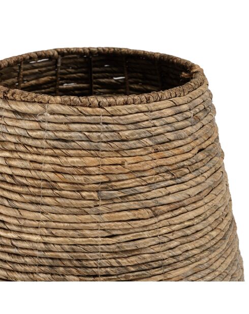 Cache pot modèle moyen en tissage d'abaca naturel Sixtine naturel - 55x5x65 cm