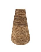 Cache pot grand modèle en tissage d'abaca naturel Sixtine naturel - 50x50x89 cm