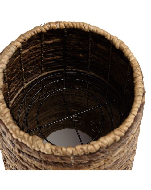 Cache pot grand modèle en tissage d'abaca naturel Sixtine naturel - 50x50x89 cm