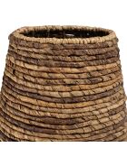 Cache pot grand modèle en tissage d'abaca naturel Sixtine naturel - 50x50x89 cm