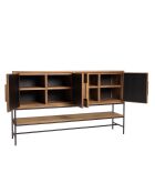 Buffet 4 portes en bois de teck recyclé Sixtine bois - 170x40x100 cm