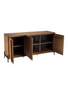 Buffet 3 portes en bois de teck recyclé Sixtine bois - 148x42.5x70 cm