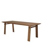 Table à manger rectangulaire en bois de teck recyclé Sixtine bois - 220x90x78 cm