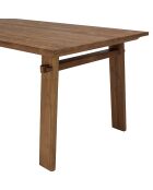 Table à manger rectangulaire en bois de teck recyclé Sixtine bois - 220x90x78 cm