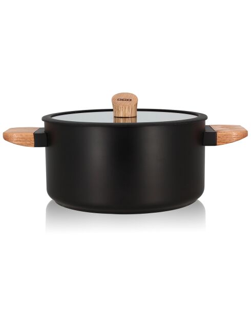 Faitout avec couvercle à induction Ector noir - D.24 cm