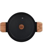 Faitout avec couvercle à induction Ector noir - D.24 cm