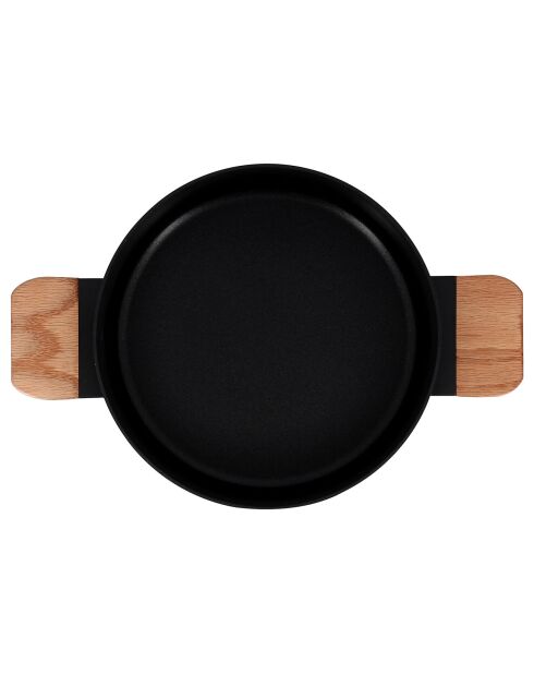 Faitout avec couvercle à induction Ector noir - D.24 cm
