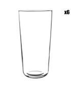 6 Verres long en cristallin Zenith transparents - 44.5 cl