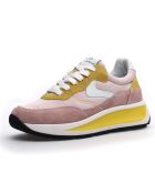 Sneakers en Cuir Club rose/jaune/blanc