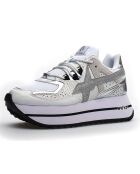 Sneakers en Cuir Debi blanc/argenté
