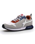 Sneakers en Cuir Jet gris/blanc/orange