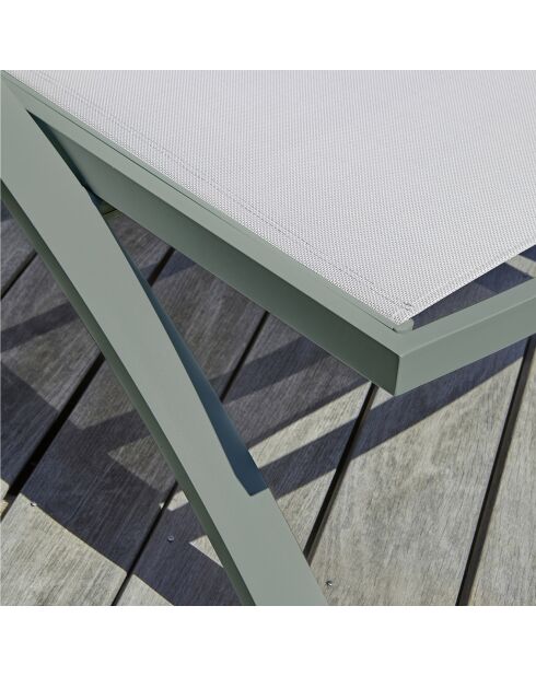 2 Bains de soleil BARCELONA-CL-KAKI empilables gris/kaki