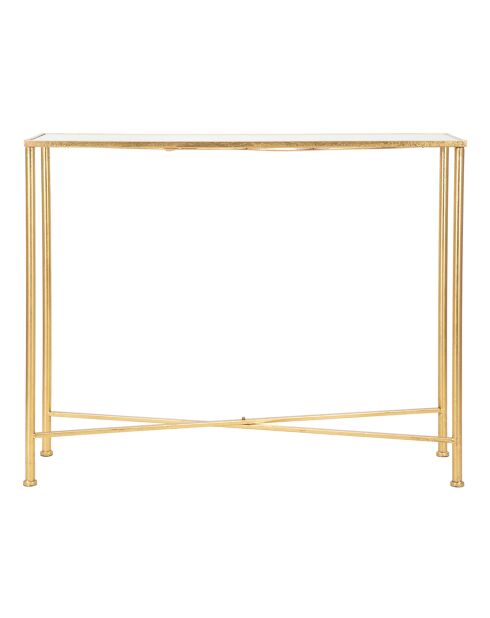 Console Butterflies dorée - 100x35x80 cm