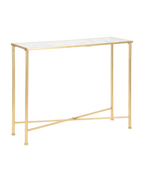 Console Butterflies dorée - 100x35x80 cm