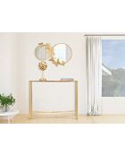 Console Butterflies dorée - 100x35x80 cm