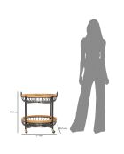 Chariot Double Cebu multicolore - 57x55.5x62.5 cm