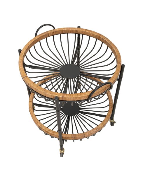 Mehrfarbiger Cebu Doppelwagen - 57x55,5x62,5 cm