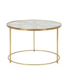 Table basse Butterflies dorée - D.60x40.5 cm