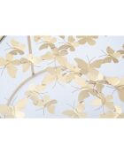 Table basse Butterflies dorée - D.60x40.5 cm