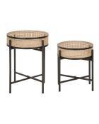 2 Tables d'appoint Fuji multicolores