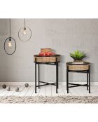2 Tables d'appoint Fuji multicolores
