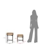 2 Tables d'appoint Fuji multicolores