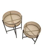 2 Tables d'appoint Fuji multicolores