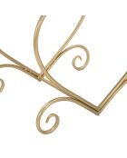 Tabouret Heart Rosa blanc/doré - 50x37.5x51.5 cm