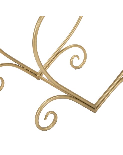 Krukje Heart Rosa wit/goud - 50x37,5x51,5 cm