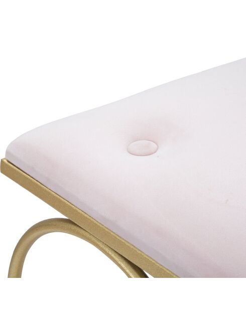 Krukje Heart Rosa wit/goud - 50x37,5x51,5 cm