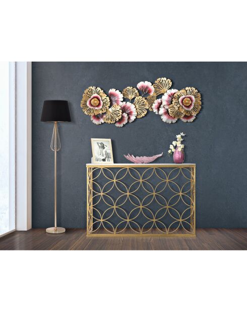 Decoración de pared multicolor en color - 130x5,5x54 cm