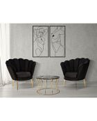 2 Tableaux décoratifs Body noirs - 50x1x100 cm