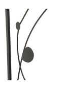 2 Tableaux décoratifs Body noirs - 50x1x100 cm
