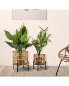 2 Porte-plante multicolores