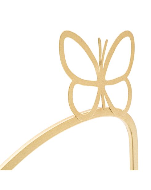 2 Etagères de chevet Butterfly dorées - 41.5x18x21 cm