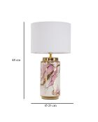 Lampe de Table Glam Abstract multicolore - D.25x48 cm
