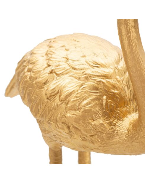 Lampe de Table Flamingo dorée - 13x11.5x39.5 cm