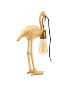 Lampe de Table Flamingo dorée - 13x11.5x39.5 cm