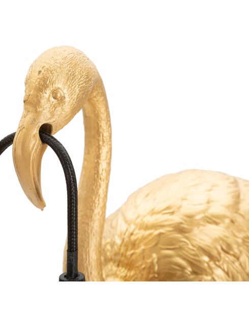 Lampe de Table Flamingo dorée - 13x11.5x39.5 cm