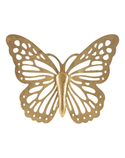 Décoration murale Butterfly dorée - 43x2x35 cm