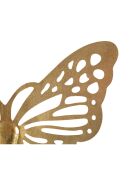 Décoration murale Butterfly dorée - 43x2x35 cm