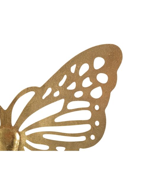 Décoration murale Butterfly dorée - 43x2x35 cm