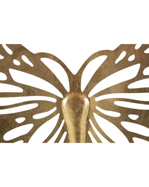 Décoration murale Butterfly dorée - 43x2x35 cm