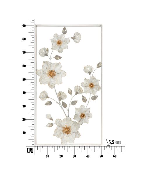 Decoración de pared Flix multicolor - 50x5,5x90,5 cm