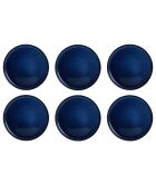 6 platos grandes de cerámica azul luna azul - D.27 cm