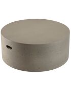 Table basse ronde béton grise - 79x79x32 cm